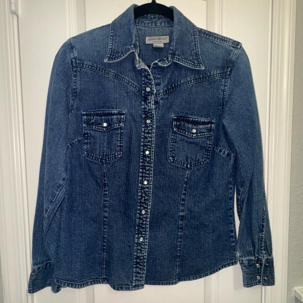 Eddie Bauer Indigo Denim Shirt